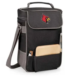 Kirklands Home Louisville Cardinals Wine & Cheese Tote Black Outlet