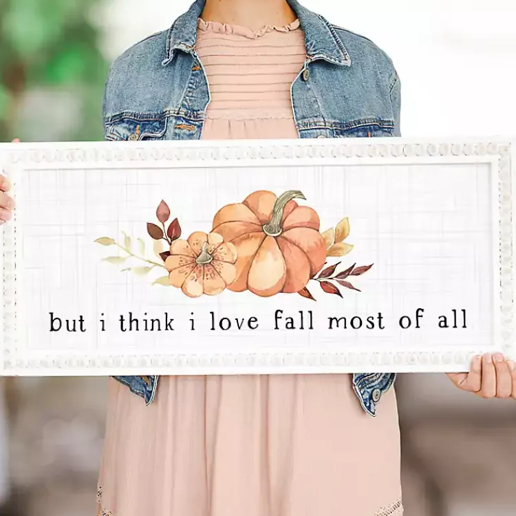 Fall>Kirklands Home Love Fall The Most Framed Wall Plaque