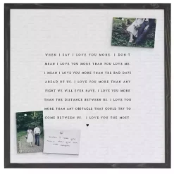 Kirklands Home Love You Most Framed Wall Plaque White Hot