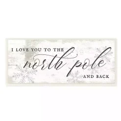 Christmas Art & Wall Decor>Kirklands Home Love You to the North Pole Wood Wall Plaque