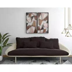 Kirklands Home Lucas Geometric Wall Plaques, Set of 2 Clearance