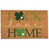 St Patricks Day Decorations>Kirklands Home Luck Love Home Doormat