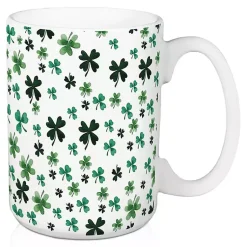 Kirklands Home Luck of the Irish Shamrocks Mugs, Set of 2 New