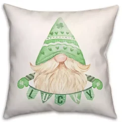 St Patricks Day Decorations>Kirklands Home Lucky Gnome Pillow