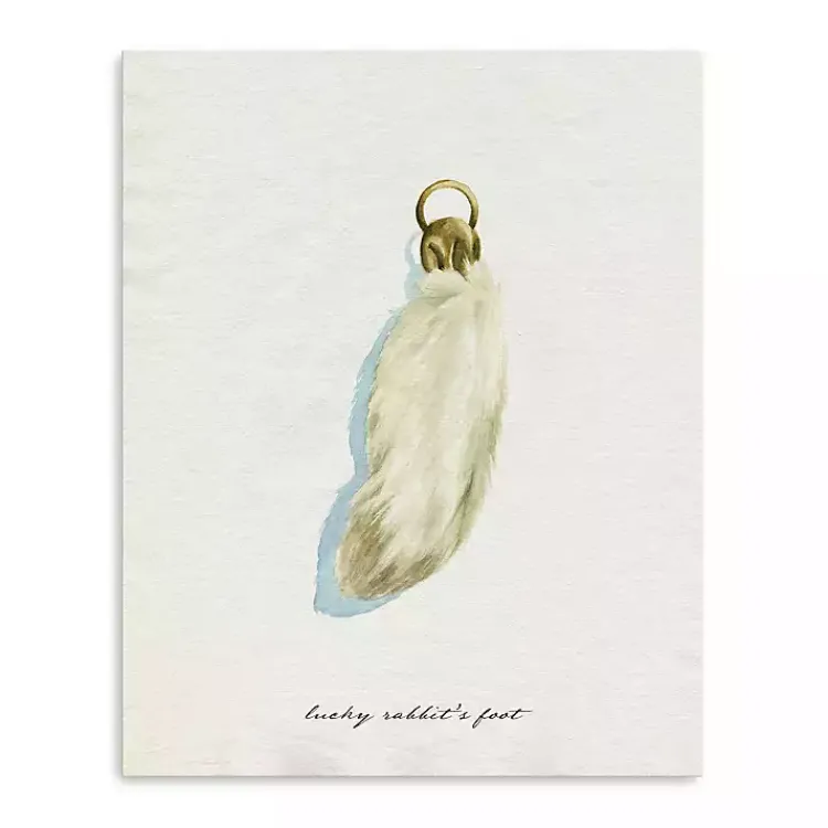 St Patricks Day Decorations>Kirklands Home Lucky Rabbit's Foot Canvas Art Print