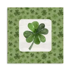 St Patricks Day Decorations>Kirklands Home Lucky Shamrock Canvas Art Print