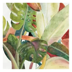 Kirklands Home Lush Garden Square I Giclee Canvas Art Print Green Hot