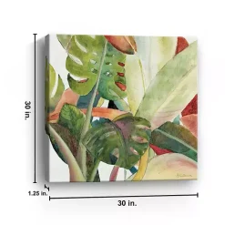 Kirklands Home Lush Garden Square I Giclee Canvas Art Print Green Hot