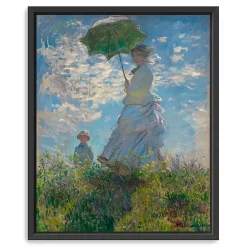 Kirklands Home Madame Monet and Her Son Framed Canvas Art Print New