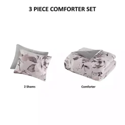 Kirklands Home Madison Park Penny 3-pc. Full/Queen Comforter Set Purple Clearance