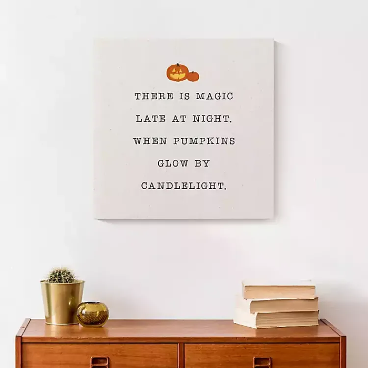 Halloween>Kirklands Home Magic At Night Canvas Art Print White
