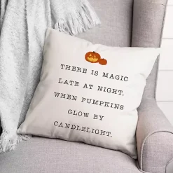 Halloween>Kirklands Home Magic at Night Throw Pillow White