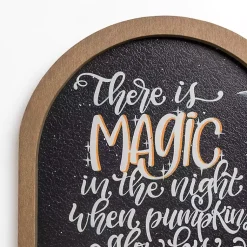 Halloween>Kirklands Home Magic in the Night Halloween Wall Plaque