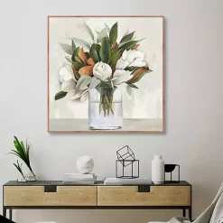 Kirklands Home Magnolia Bouquet Framed Canvas Art Print Discount