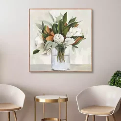 Kirklands Home Magnolia Bouquet Framed Canvas Art Print Discount