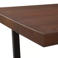 Kirklands Home Mahogany Distressed Solid Wood Dining Table Brown Best