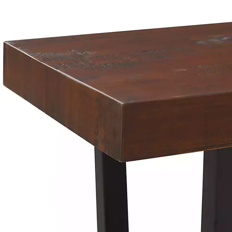 Kirklands Home Mahogany Solid Pine Two-Tone Dining Bench Brown Sale