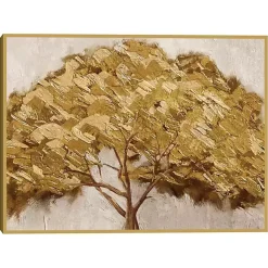 Kirklands Home Majestic s Framed Canvas Art Print Gold Hot