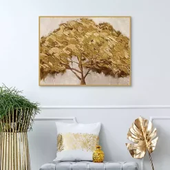 Kirklands Home Majestic s Framed Canvas Art Print Gold Hot
