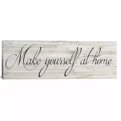 Kirklands Home Make Yourself at Home Canvas Art Print White Outlet