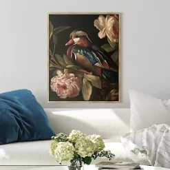 Kirklands Home Mallard Floral Dutch Framed Canvas Art Print Clearance