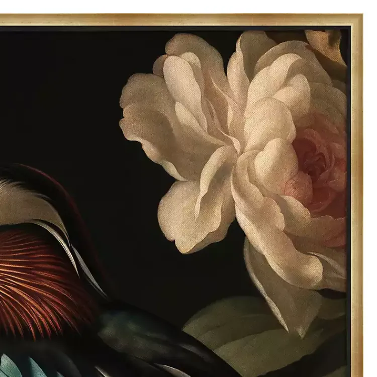 Kirklands Home Mallard Floral Dutch Framed Canvas Art Print Clearance