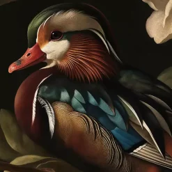 Kirklands Home Mallard Floral Dutch Framed Canvas Art Print Clearance