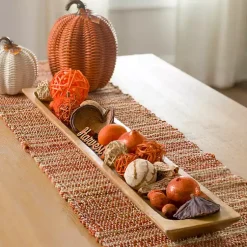 Decorative Bowls & Jars>Kirklands Home Mango Wood Bowl Runner Brown