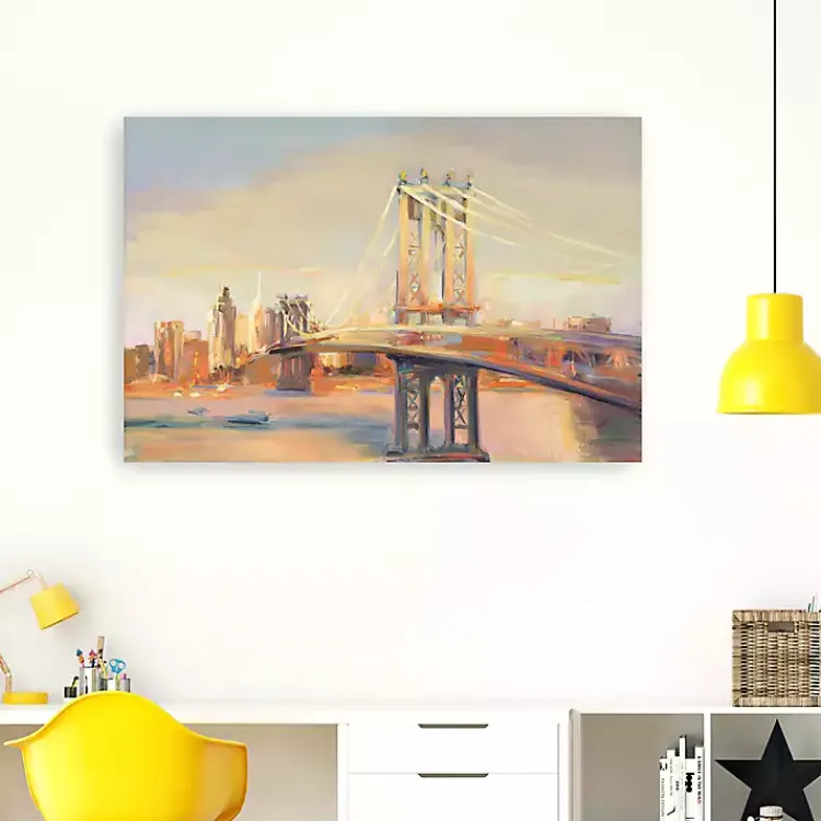 Kirklands Home Manhattan Sunrise Canvas Art Print, 60x40 in. New
