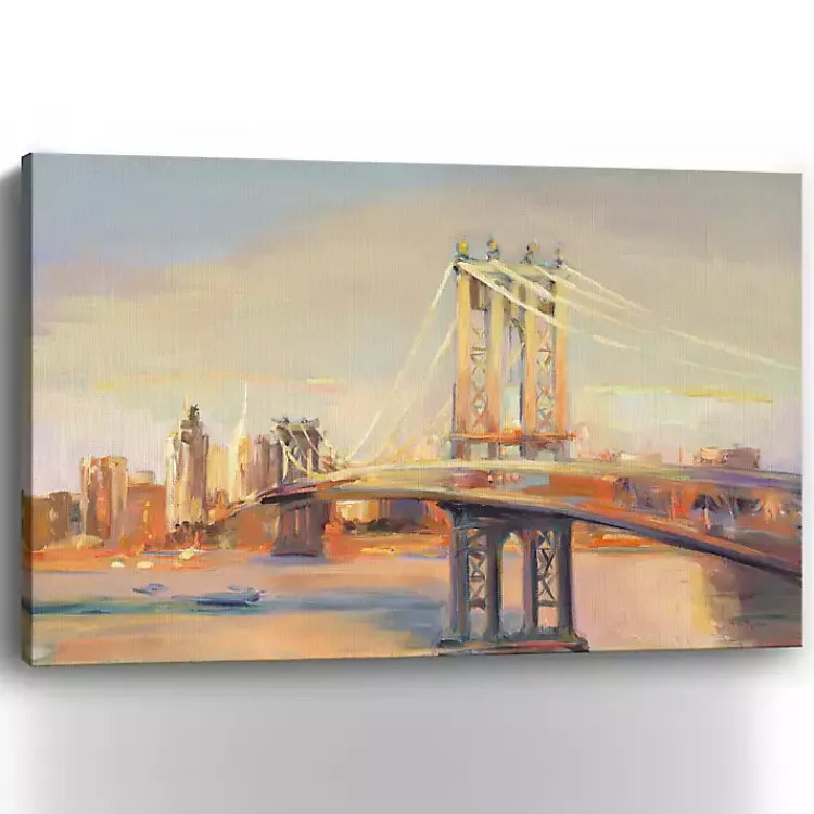 Kirklands Home Manhattan Sunrise Canvas Art Print, 60x40 in. New