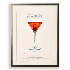 Kirklands Home Manhatten Framed Art Print Orange Best