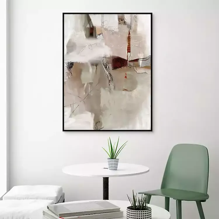 Kirklands Home Manifestation Framed Canvas Art Print Gray