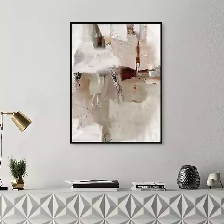 Kirklands Home Manifestation Framed Canvas Art Print Gray
