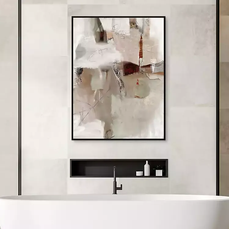 Kirklands Home Manifestation Framed Canvas Art Print Gray