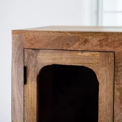 Kirklands Home Manu Natural Mango Wood Cabinet Discount