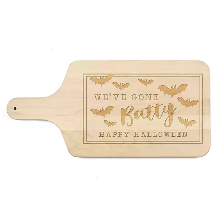 Halloween>Kirklands Home Maple Gone Batty Halloween Cutting Board Tan