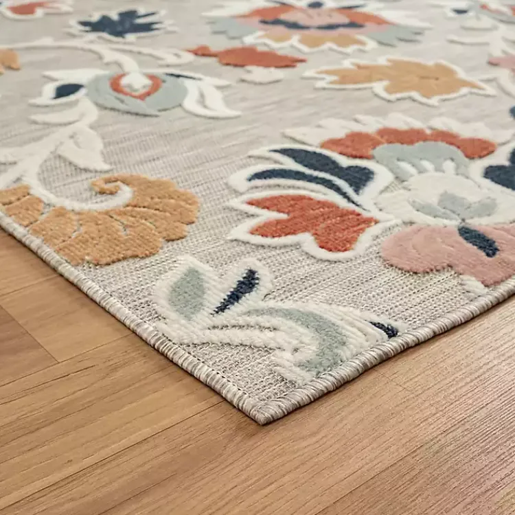 Kirklands Home Mara Floral Blossom Indoor/Outdoor Area Rug, 5x7 Online
