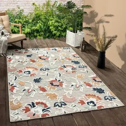 Kirklands Home Mara Floral Blossom Indoor/Outdoor Area Rug, 7x9 Sale