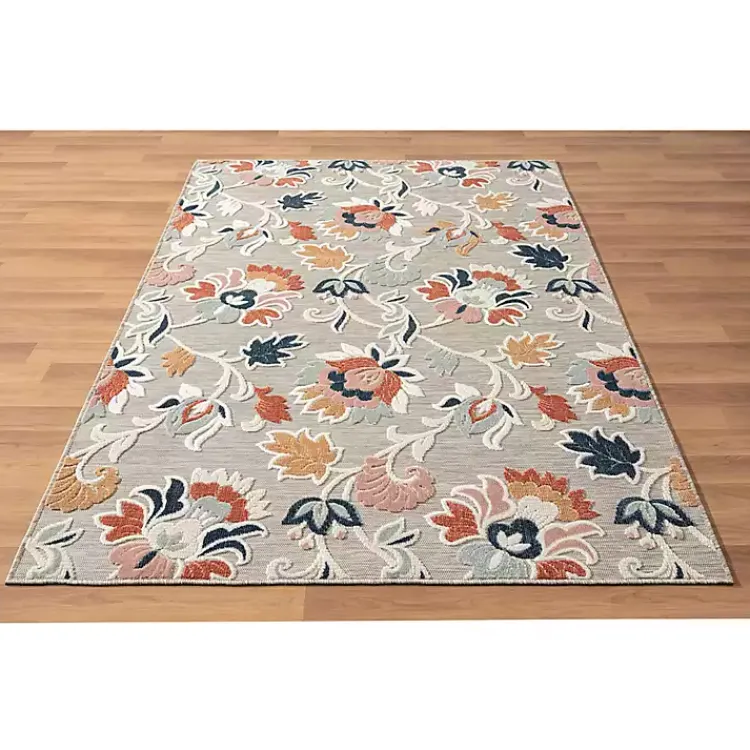 Kirklands Home Mara Floral Blossom Indoor/Outdoor Area Rug, 7x9 Sale