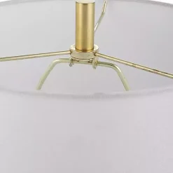 Kirklands Home Marble and Gold Turret Buffet Lamp White Outlet