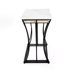 Kirklands Home Marble Nesting Accent Tables, Set of 2 White Hot