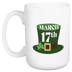 St Patricks Day Decorations>Kirklands Home March 17th Shamrock Mugs, Set of 2