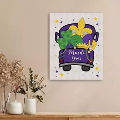 Mardi Gras Decorations>Kirklands Home Mardi Gras Fleur de Lis Truck Canvas Art Print