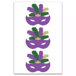 Mardi Gras Decorations>Kirklands Home Mardi Gras Masks Canvas Wall Plaque