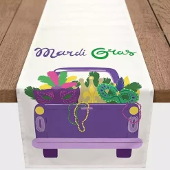 Mardi Gras Decorations>Kirklands Home Mardi Gras Truck Table Runner, 72 in.