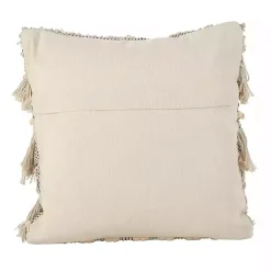 Pillows>Kirklands Home Mari Moroccan Fringe Chunky Knit Pillow Ivory