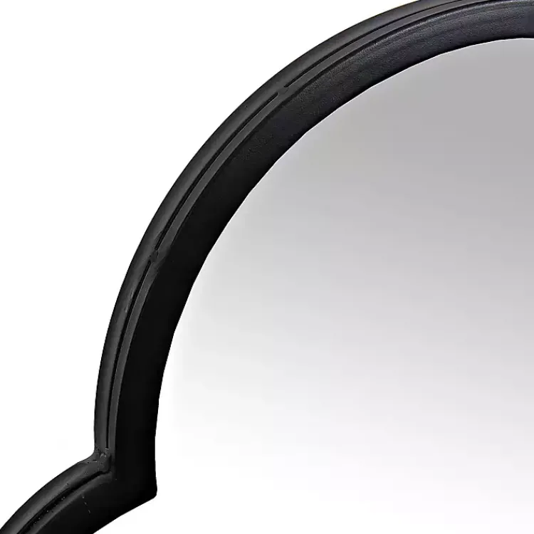 Kirklands Home Maria Metal Arch Wall Mirror Black Outlet