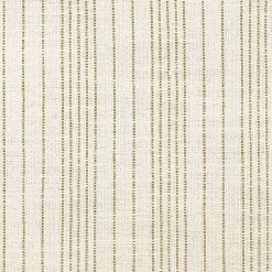 Kirklands Home Marigold Stripe Upholstered Square Storage Ottoman White Outlet