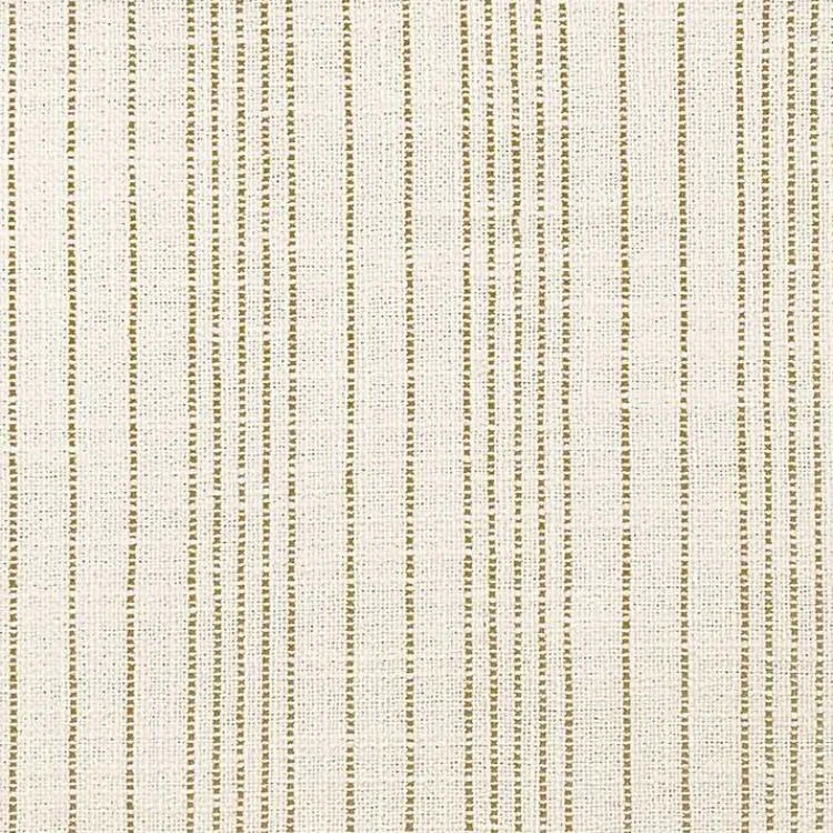 Kirklands Home Marigold Stripe Upholstered Square Storage Ottoman White Outlet