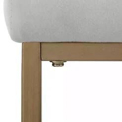 Kirklands Home Marley and Gold Bar Stools, Set of 2 Gray New